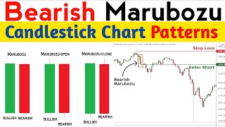 Bearish Marubozu Candlestick Chart Patterns [upl. by Joo]