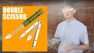 Balisong Tutorial  Double Scissor  Advanced 28 [upl. by Yaakov118]