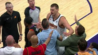 Nikola Jokic given technical for SHOVING Suns owner Mat Ishbia  NBA on ESPN [upl. by Fleisher]