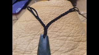 Single Hole Simple Lashing for Pounamu Pendant [upl. by Jerrilyn]