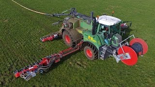 Fendt Self Propelled slurry injector  From field to field  Van Diepen  Spanbroek [upl. by Gaiser383]