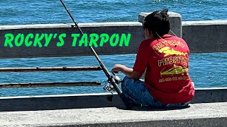 Rocky’s tarpon fishing 🎣 skyway fishing piers skywaymisfits Rockyfish jrmisfits fishing [upl. by Chatwin]