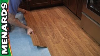 How To Install Laminate Flooring  Menards [upl. by Dorreg]