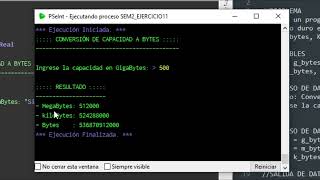 PSeInt  Semana 2  Ejercicio 11 🚀 Conversión de Capacidad a Bytes 💽💻  BralTix 🐺 [upl. by Omland]