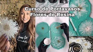 “Curso de resina” Portavasos de Flor paso a paso por Artdecor [upl. by Palma]