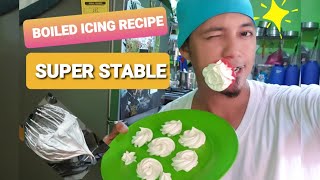 BOILED ICING RECIPE SUPER STABLE😉 [upl. by Heber]