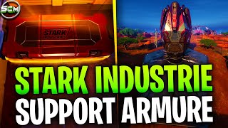 Fouiller des Support dArmure dIron Man et des Coffre Stark Industries Fortnite Astuce Emplacement [upl. by Nnylg]