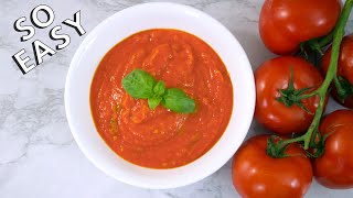 How to Make Tomato Sauce from Fresh Tomatoes Italian Style THE EASIEST WAY [upl. by Onihc]