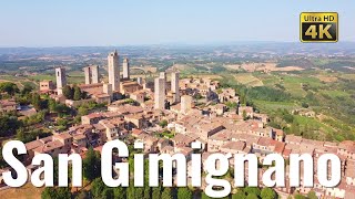 SAN GIMIGNANO Tuscany Italy walking tour in 4k  With Captions [upl. by Reger]