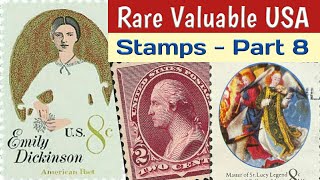 USA Rare Valuable Stamps  Part 8  Selective American Philatelic Rarities Worth Money [upl. by Tutto]