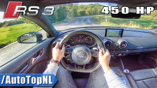 AUDI RS3 8V ATM Chiptuning 450HP POV Test Drive by AutoTopNL [upl. by Tamar]