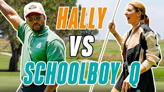 ScHoolboy Q vs Hally Leadbetter  On The Tee  Golf Digest [upl. by Adnaval]