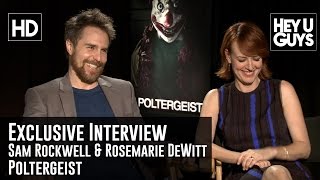 Sam Rockwell amp Rosemarie DeWitt Exclusive Interview  Poltergeist With British Accents [upl. by Oflodor]