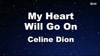 My Heart Will Go On  Celine Dion Karaoke【With Guide Melody】 [upl. by Nyssa]