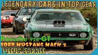 Legendary cars in Top Gear episode 2 Porsche 928 GT Ford Mustang Mach 1 [upl. by Ahseenak75]