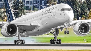 30 SMOOTH LANDINGS from RIGHT UP CLOSE  Vancouver Airport Plane Spotting YVRCYVR [upl. by Ender]