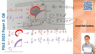 Math PSLE 2022 Paper 2  Q8  Part 10 Suggested Solution [upl. by Emirej]