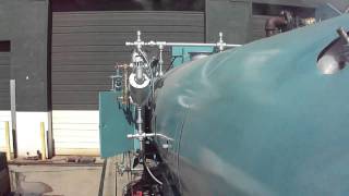 80 HP Cleaver Brooks steam boiler test run [upl. by Reyam]