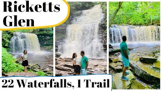 Ricketts Glen State Park Pennsylvania  Hiking the Falls Trail amp More [upl. by Lew]