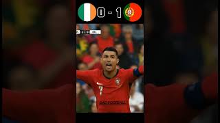 Portugal vs Ireland ⚽🔥🥶 Football Match Highlights 🥶football portugal ronaldo shorts youtuber [upl. by Inaoj]