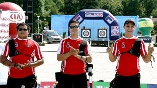 Mexico v Italy – recurve mens team bronze  Wroclaw 2013 Archery World Cup stage 4 [upl. by Ydoc]