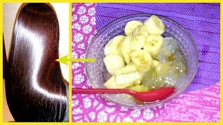 Banana Hair Mask For Extremely Shiny amp Soft Hair [upl. by Neerroc]