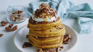 Pumpkin Pancakes  Culinary Hill [upl. by Ziguard]