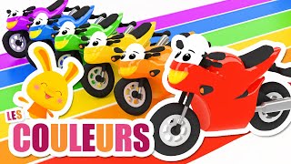 Les couleurs avec les motos véhicules  Chansons et comptines Titounis [upl. by Rosmunda613]