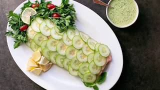 Cold Poached Salmon with Green Goddess Dressing [upl. by Statis]