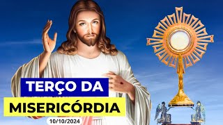 TERÇO DA MISERICÓRDIA AO VIVO DE HOJE  10102024  QUINTA FEIRA DE ADORAÇÃO AO SANTÍSSIMO [upl. by Dlnaod]