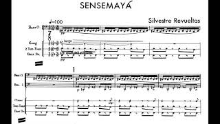 Silvestre REVUELTAS SENSEMAYÁ poema sinfónico 2a versión para gran orquesta 1938 VideoScore [upl. by Marylin]