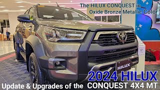 2024 HILUX CONQUEST 4X4 MT Upgrades Price and Specifications [upl. by Noseaj]