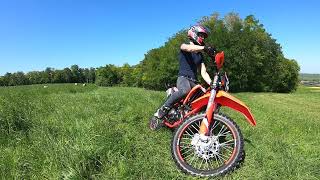 Test moto enduro BETA RR 125cc LC 4T 2021 France first ride [upl. by Amalita]