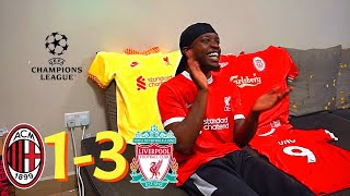 🇰🇪 Fan Reacts  AC MILAN 1  3 LIVERPOOL  MATCH REACTION CHAMPIONS LEAGUE [upl. by Ayrotal]