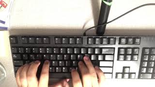 lubed membrane keyboard sound test [upl. by Ljoka300]