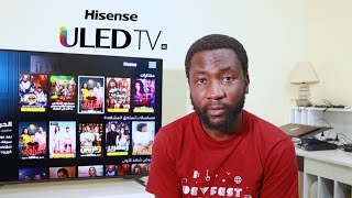 Hisense 55E7K QLED Smart TV with Dolby Vision Atmos  Unboxing in Telugu [upl. by Friederike]