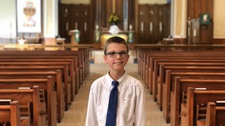 Ten year old plays the organ  Prelude and Fugue in F major  Vincent Lubeck [upl. by Bartolomeo]