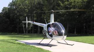 R22 start up and take off [upl. by Sirroned]