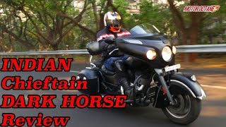 Rs 40 lakh bike  Indian Chieftain Dark Horse Review in Hindi  MotorOctane [upl. by Plath]