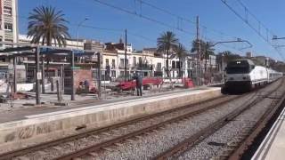 Talgo Mare Nostrum pasando por Premiá de Mar [upl. by Etteiram]