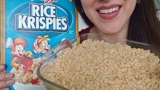 SassEsnacks ASMR Eating Sounds  Rice Krispies Treats  Recipe [upl. by Yeknarf]