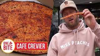 Barstool Pizza Review  Cafe Crevier Denville NJ [upl. by Elnore]