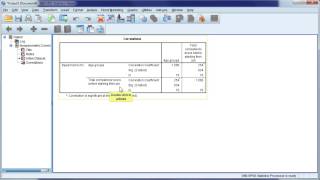 Interpret Spearmans rho output from SPSS [upl. by Idalina452]