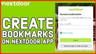 How to Create Bookmarks on Nextdoor App Setting Bookmarks on Nextdoor App on Android 2024 [upl. by Lanna]