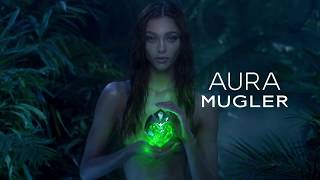 Zhenya Katava for Aura Mugler Fragrance 2017 Campaign [upl. by Ahsinet360]