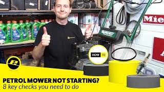 How to Fix a Petrol Lawnmower that Wont Start [upl. by Darrill]