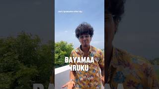 Bayama irruku 😭😂 comedy trending tamil [upl. by Leventis]