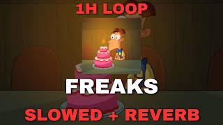 Freaks  1h loop slowed  reverb [upl. by Akirre]