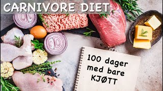 Mitt eksperiment 100 dager med The Carnivore Diet [upl. by Atsylak]