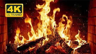 🔥 Cozy Fireplace 4K 12 HOURS Fireplace with Crackling Fire Sounds Crackling Fireplace 4K [upl. by Titus]